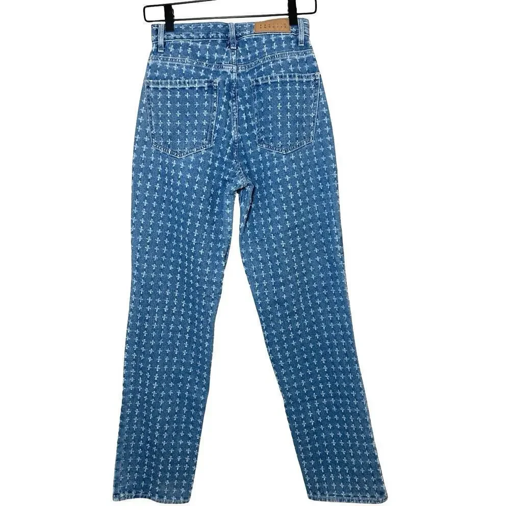 PacSun Women’s Medium Blue Distressed Dad Jeans Size 25